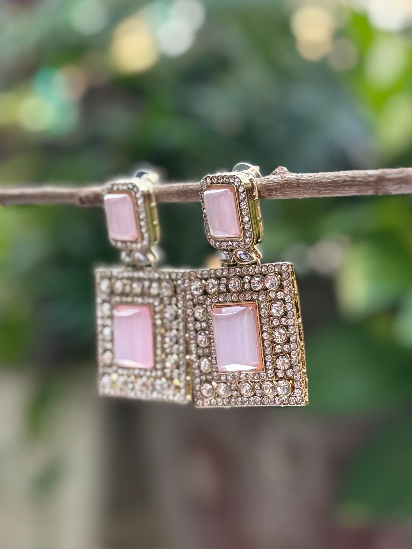 Pink Advika Earings