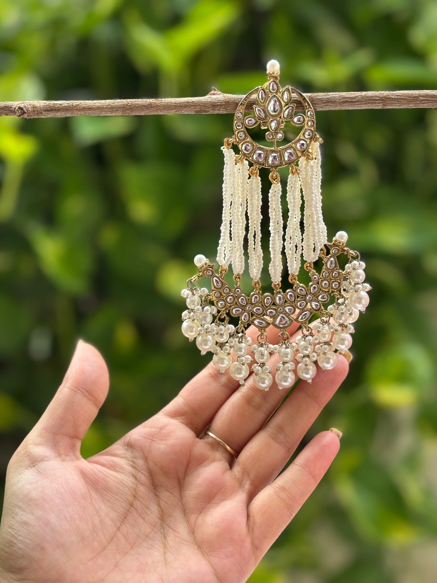 Antique Ivory Ziya Danglers