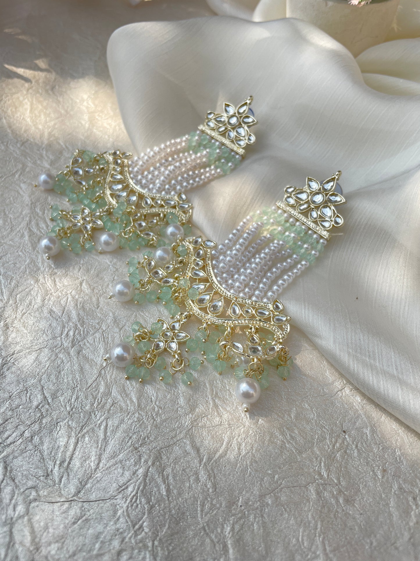 Mint Green Ishita Danglers