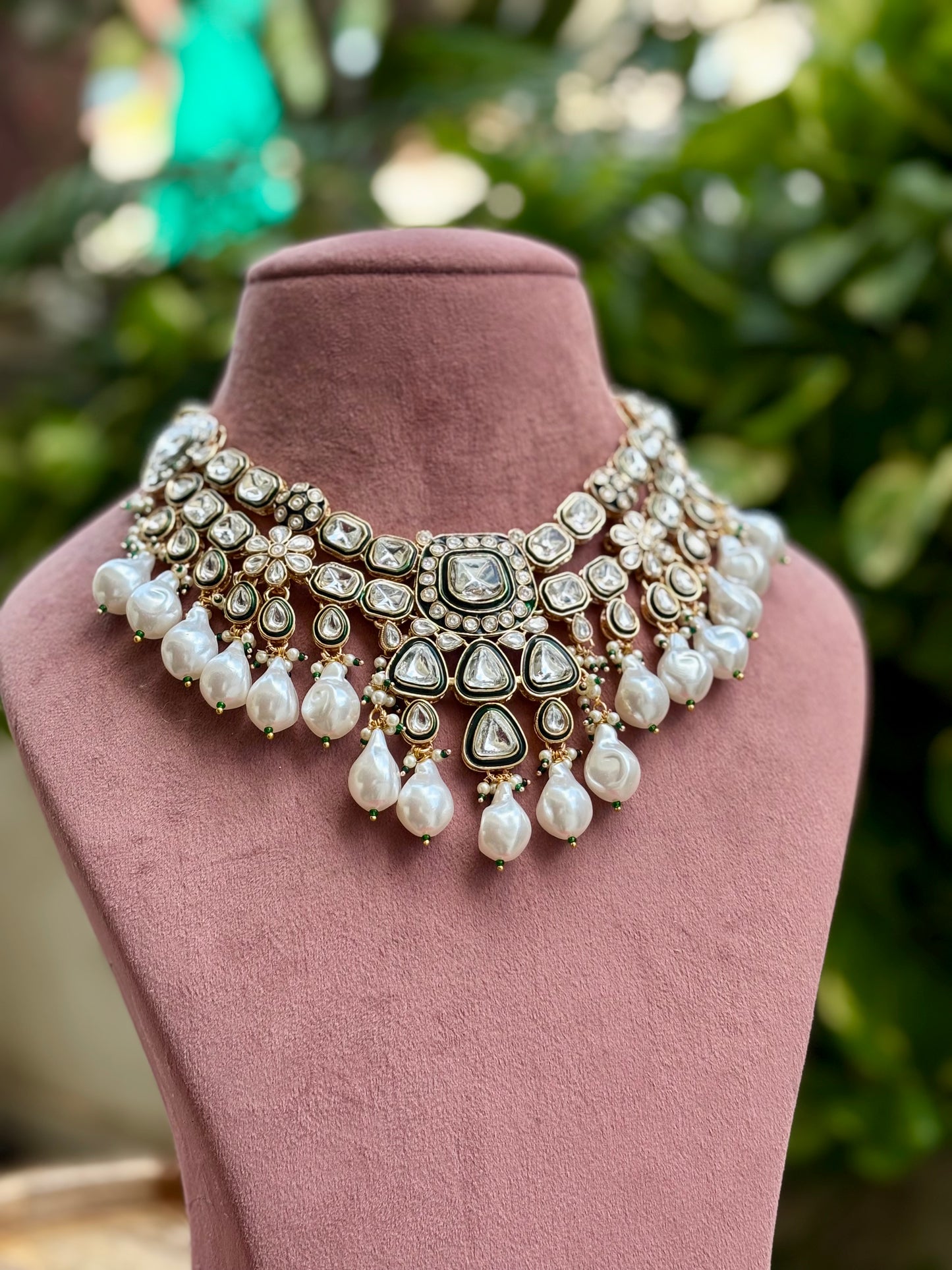Ivory Pearl Kundan Jewellery Set