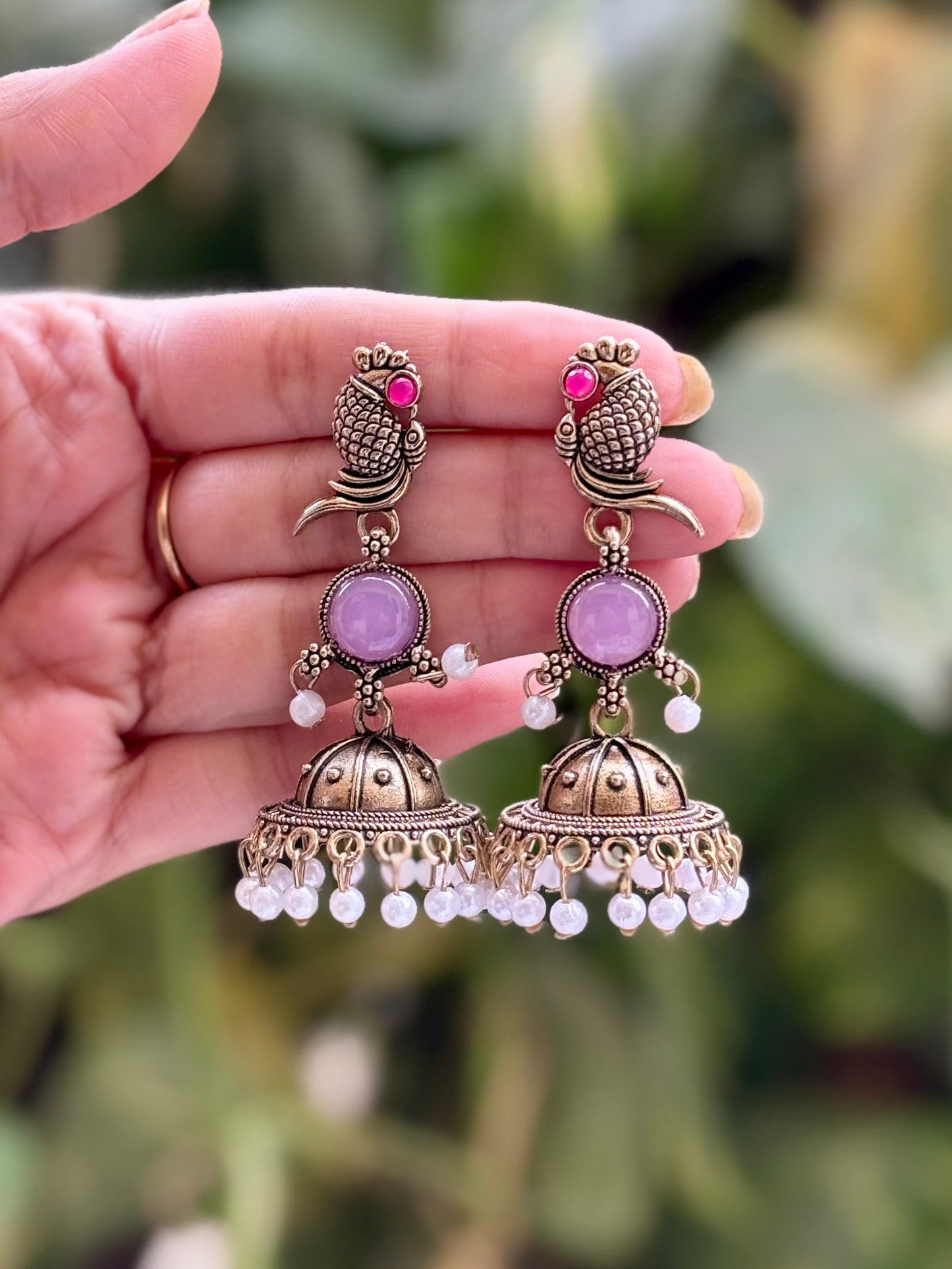 Antique Purple Sakshi Jhumki
