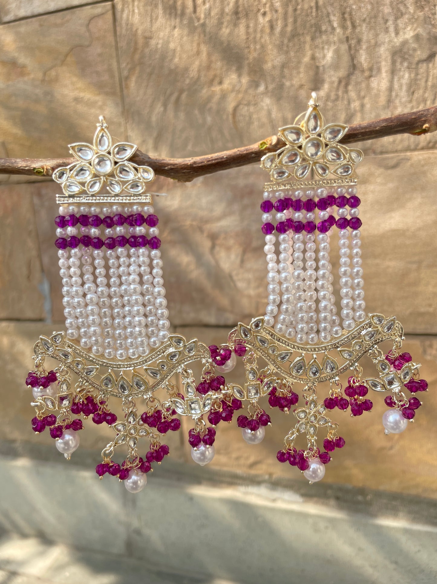 Purple Ishita Danglers