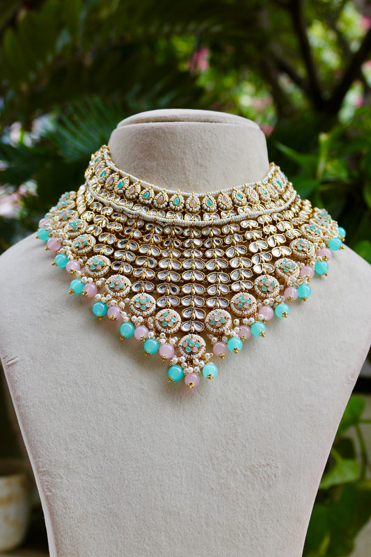 Multicolor Anya Kundan Jewellery Set