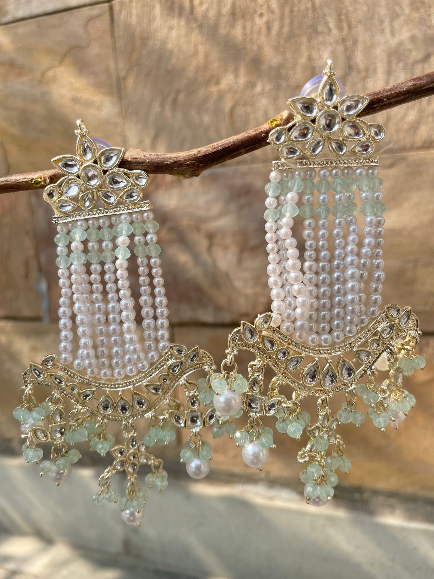 Mint Green Ishita Danglers