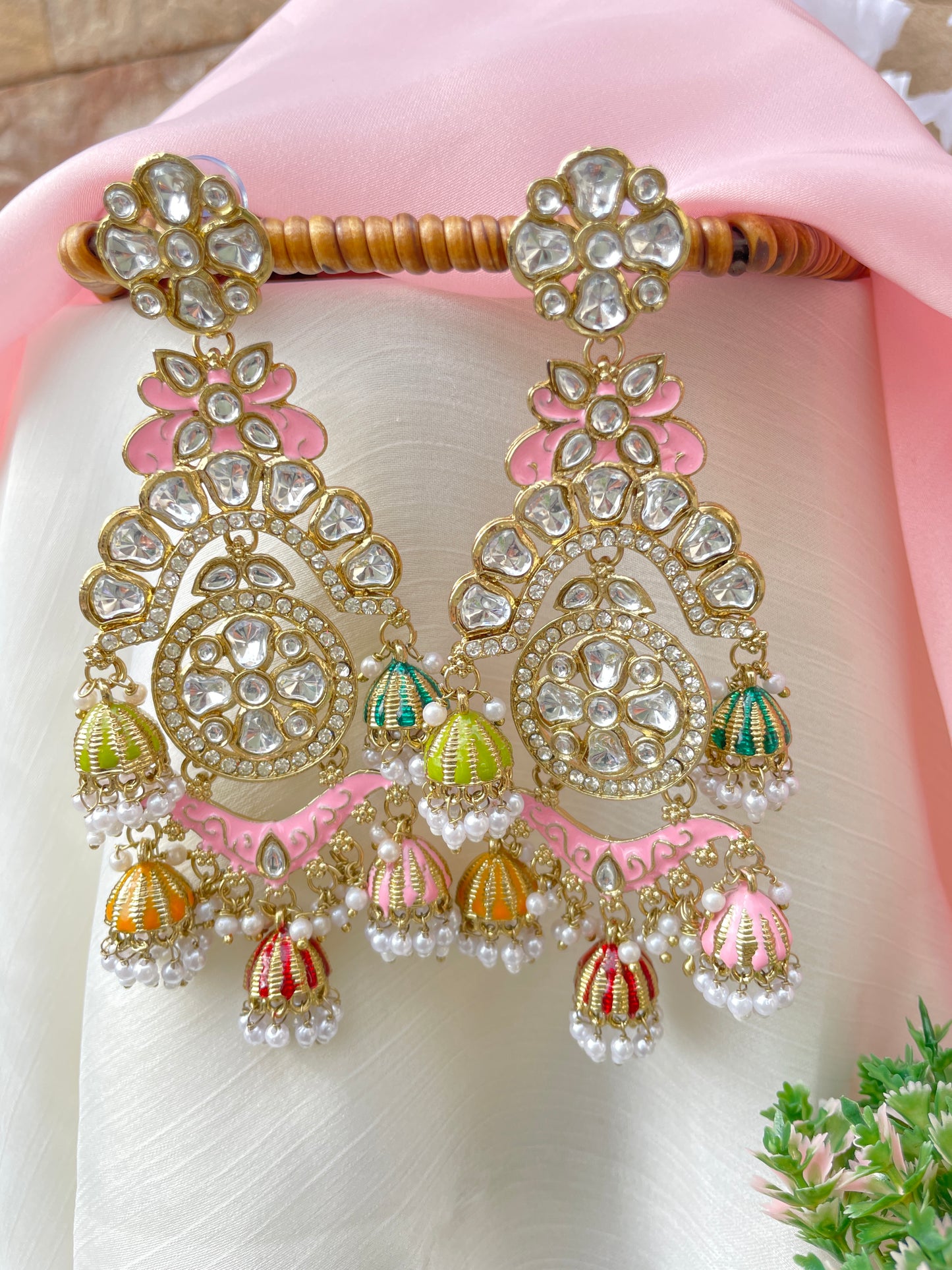 Multicolour Elina Jhumkis