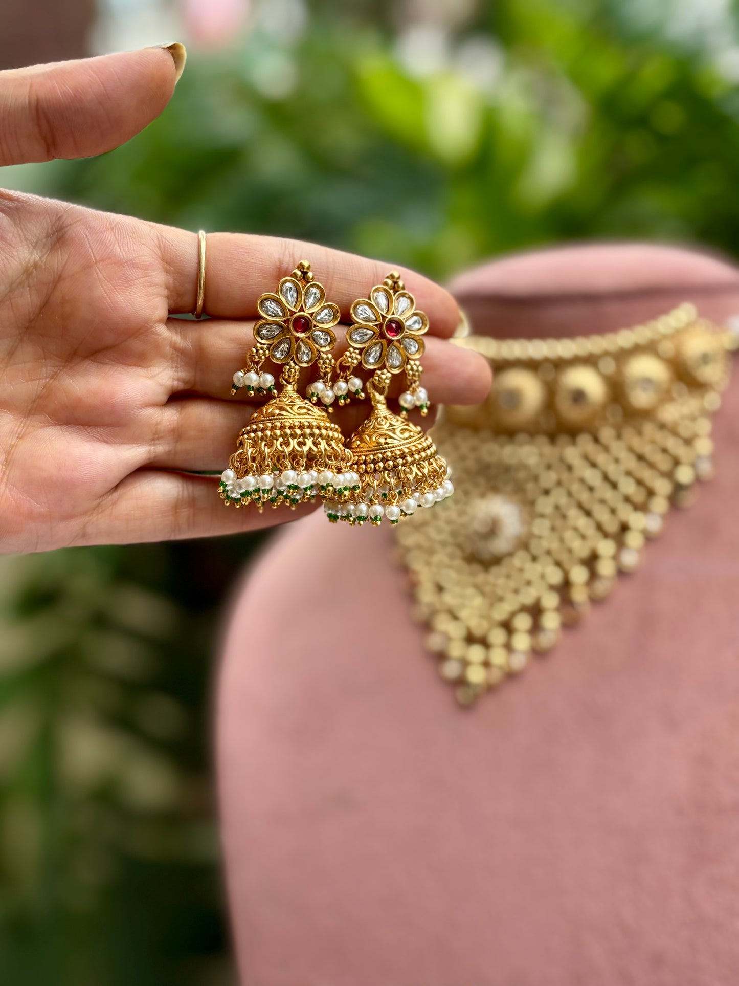 Antique Maharani Choker Jewellery Set