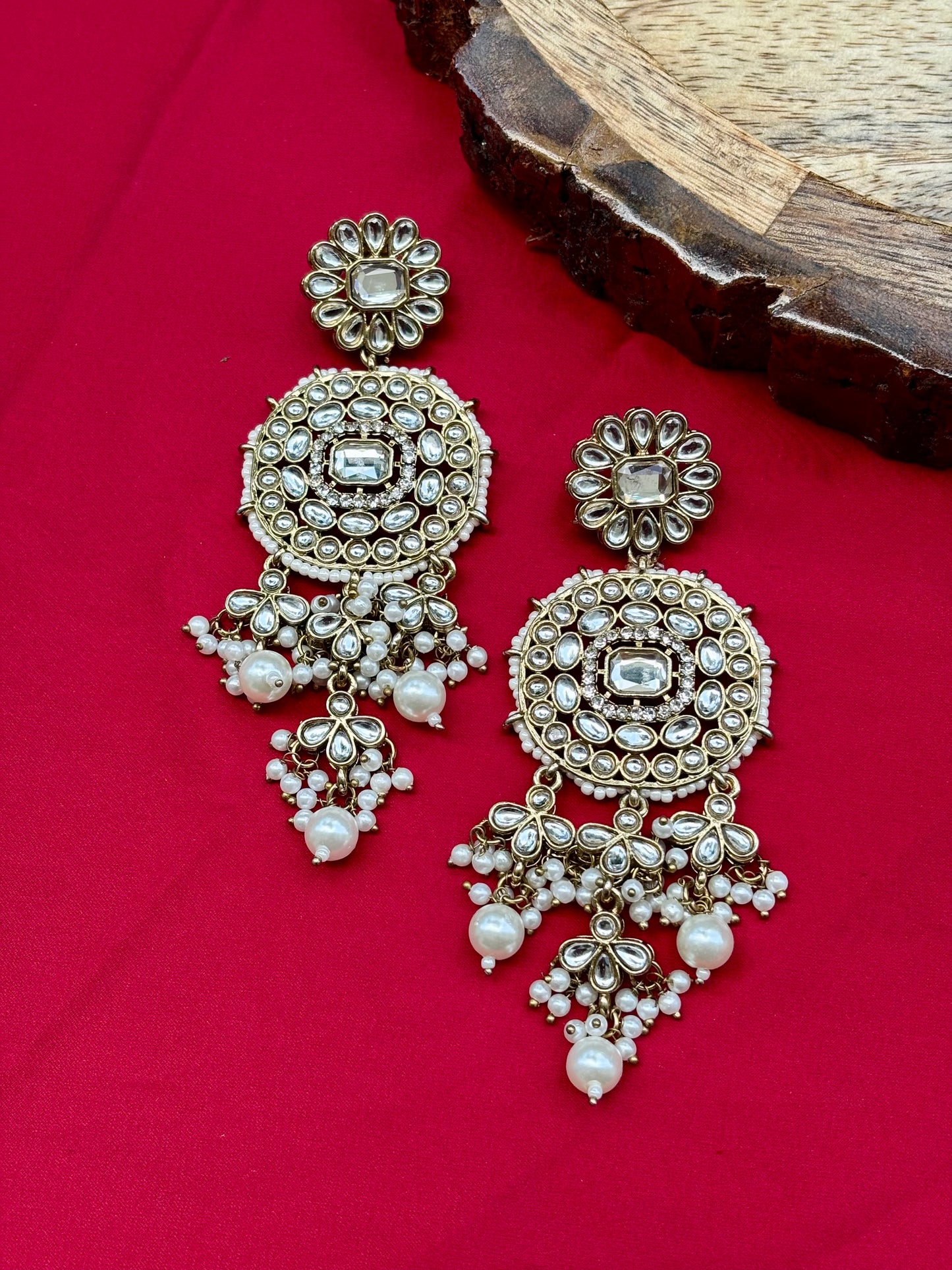 Ivory Zayana Kundan Bridal Jewellery Set
