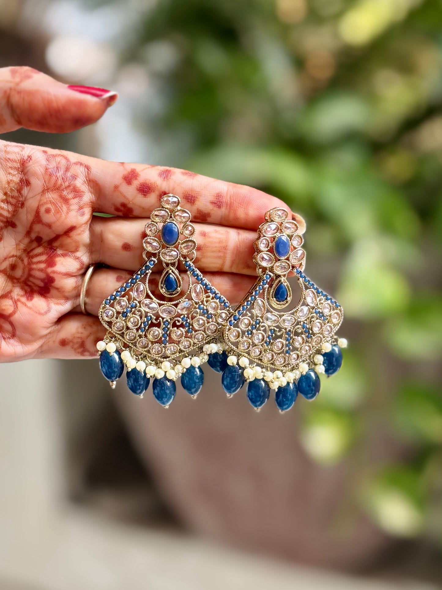 Antique Blue Sonyi Jewellery Set