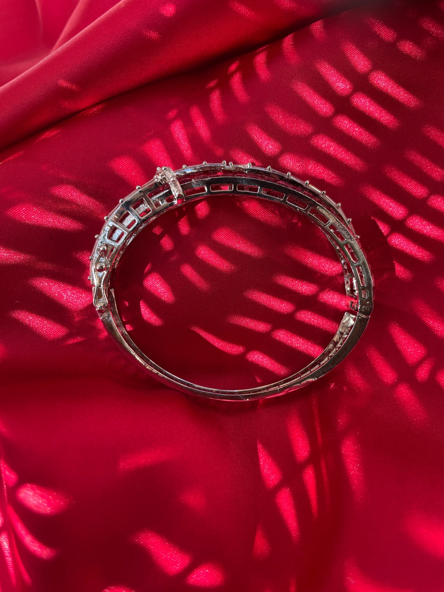 Pink Shula Zirconia Princess Setting Bracelet