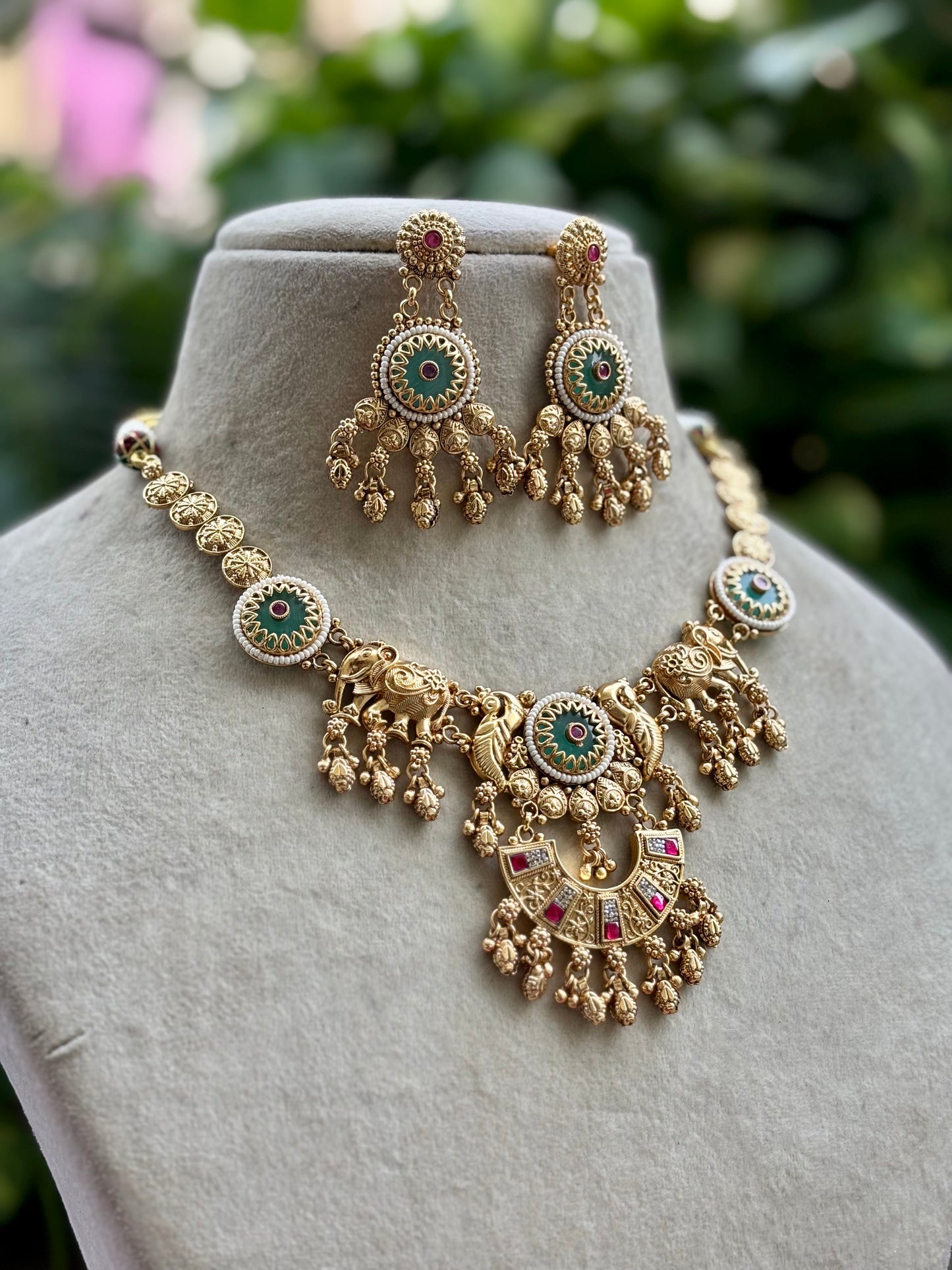 Multicolour Ambha Heritage Jewellery Set