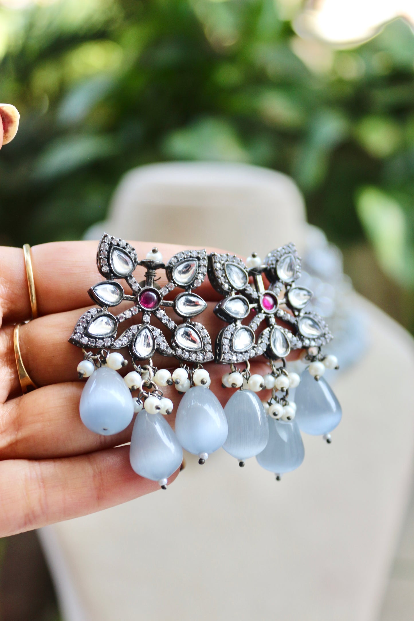 Grey Daya Antique Jewellery Set