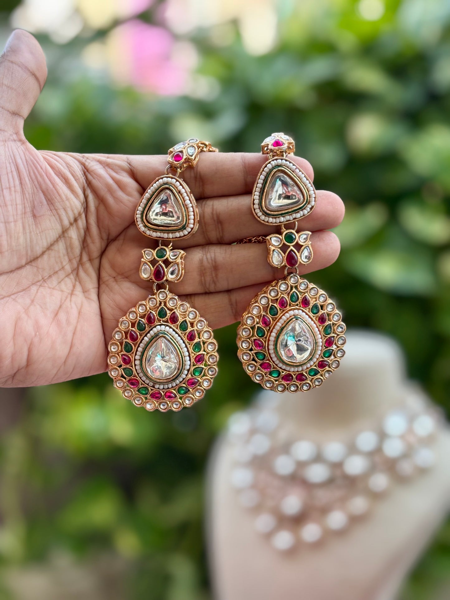 Multicolour Kavya Kundan Bridal Jewellery Set