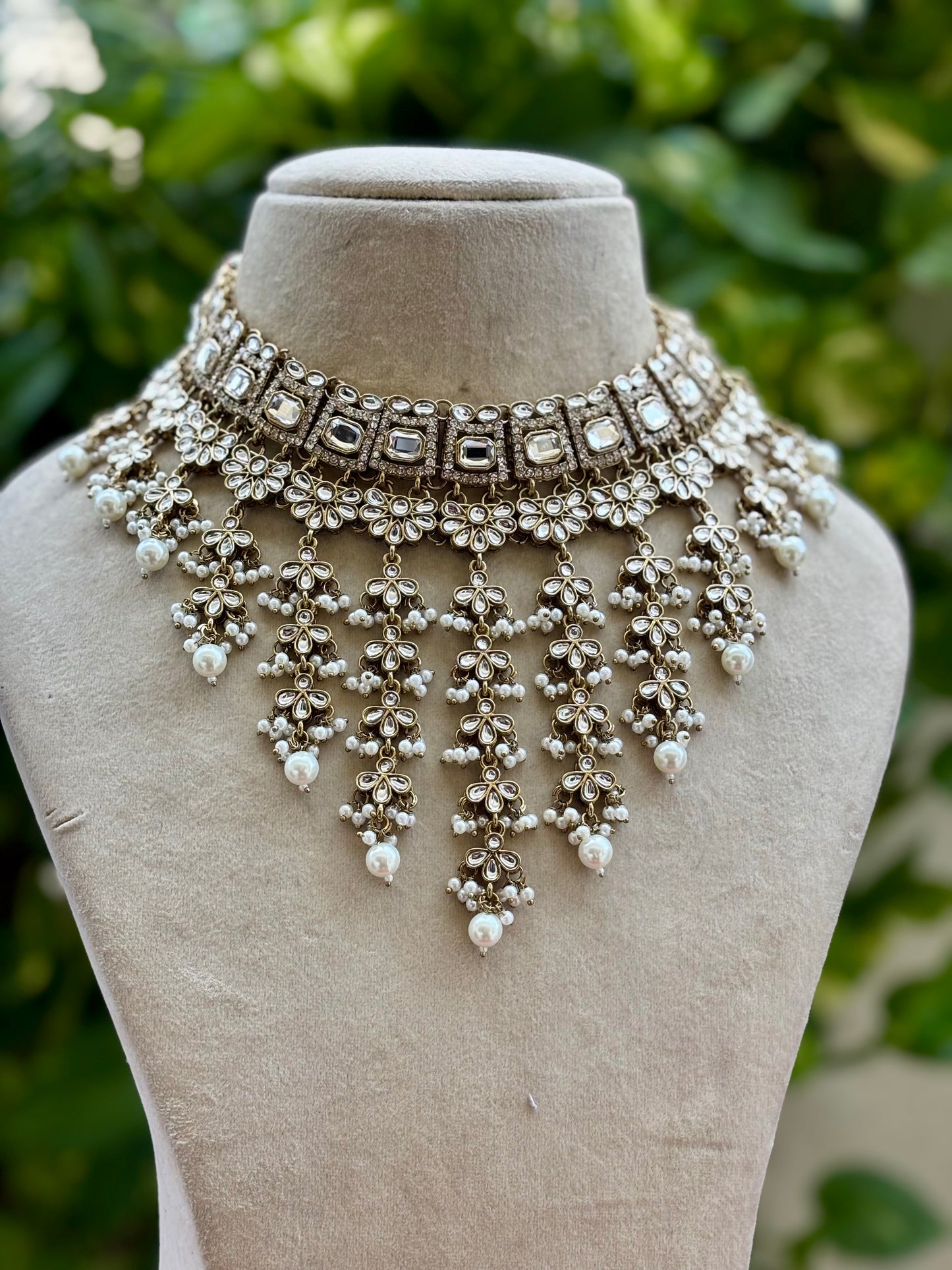 Ivory Zayana Kundan Bridal Jewellery Set