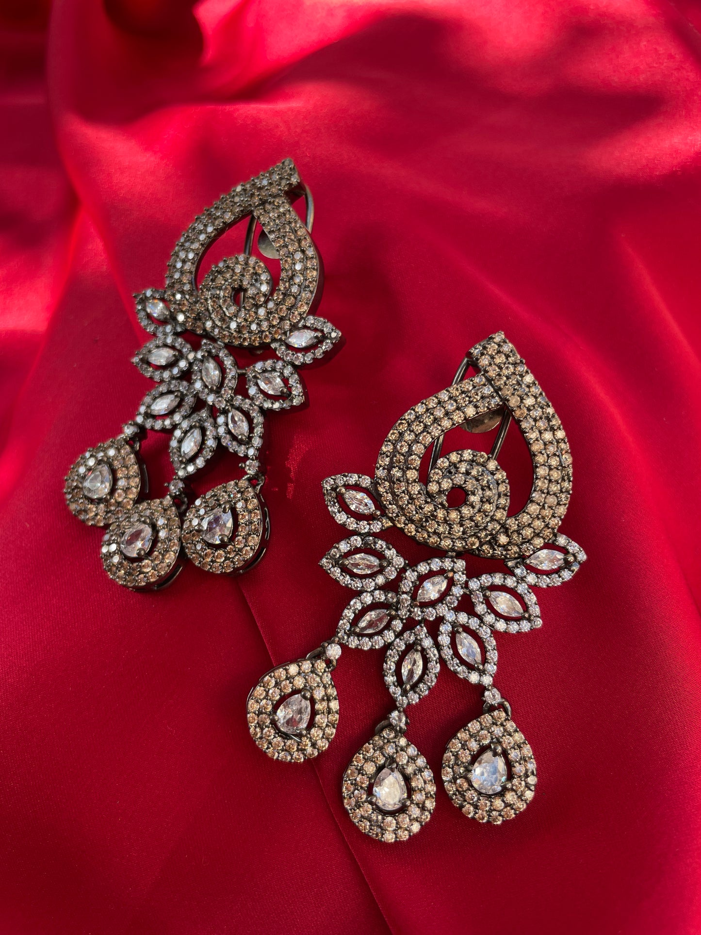 Antique Mirza Zirconia Earrings
