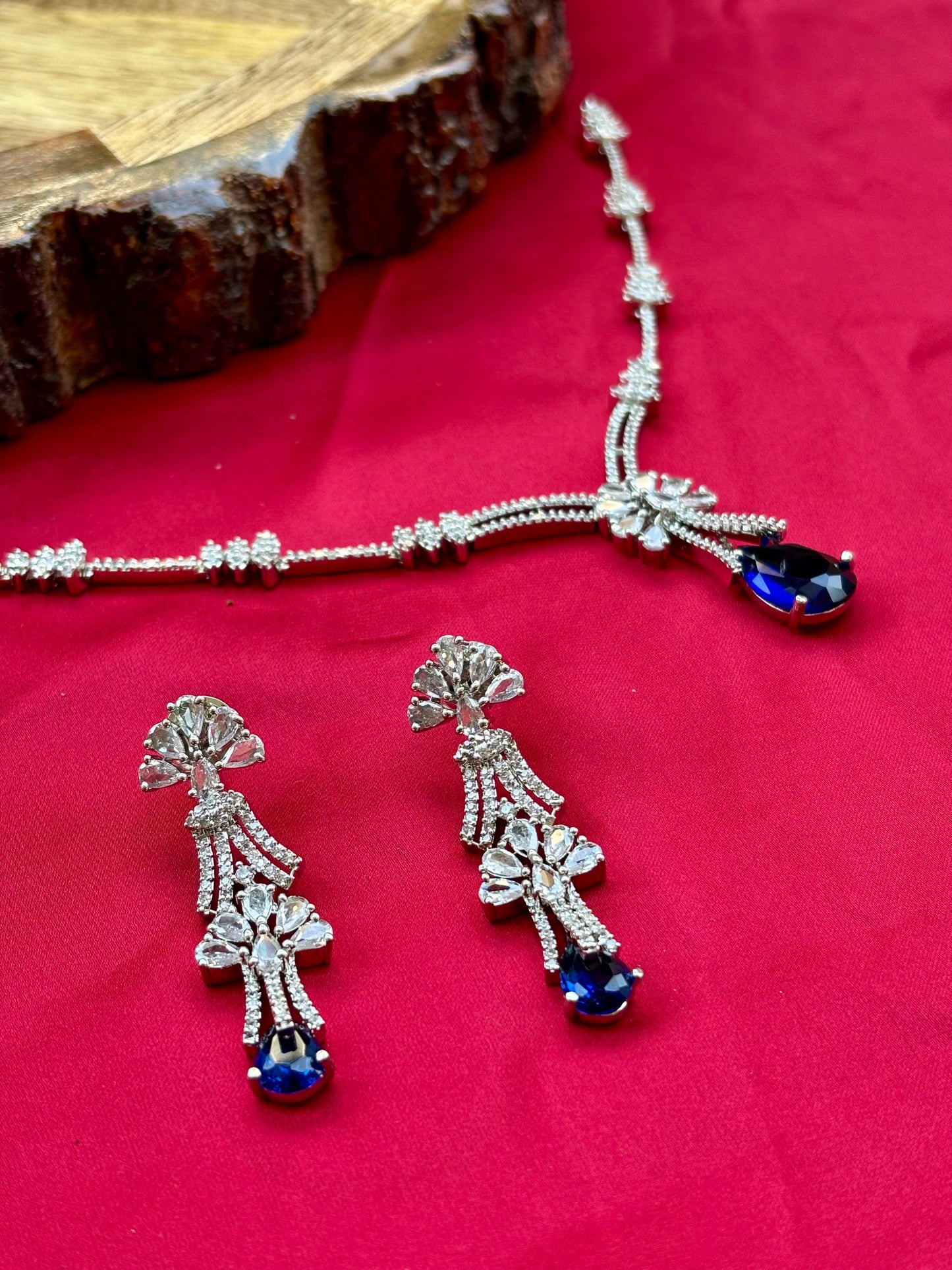 Blue Tara Zirconia Jewellery Set