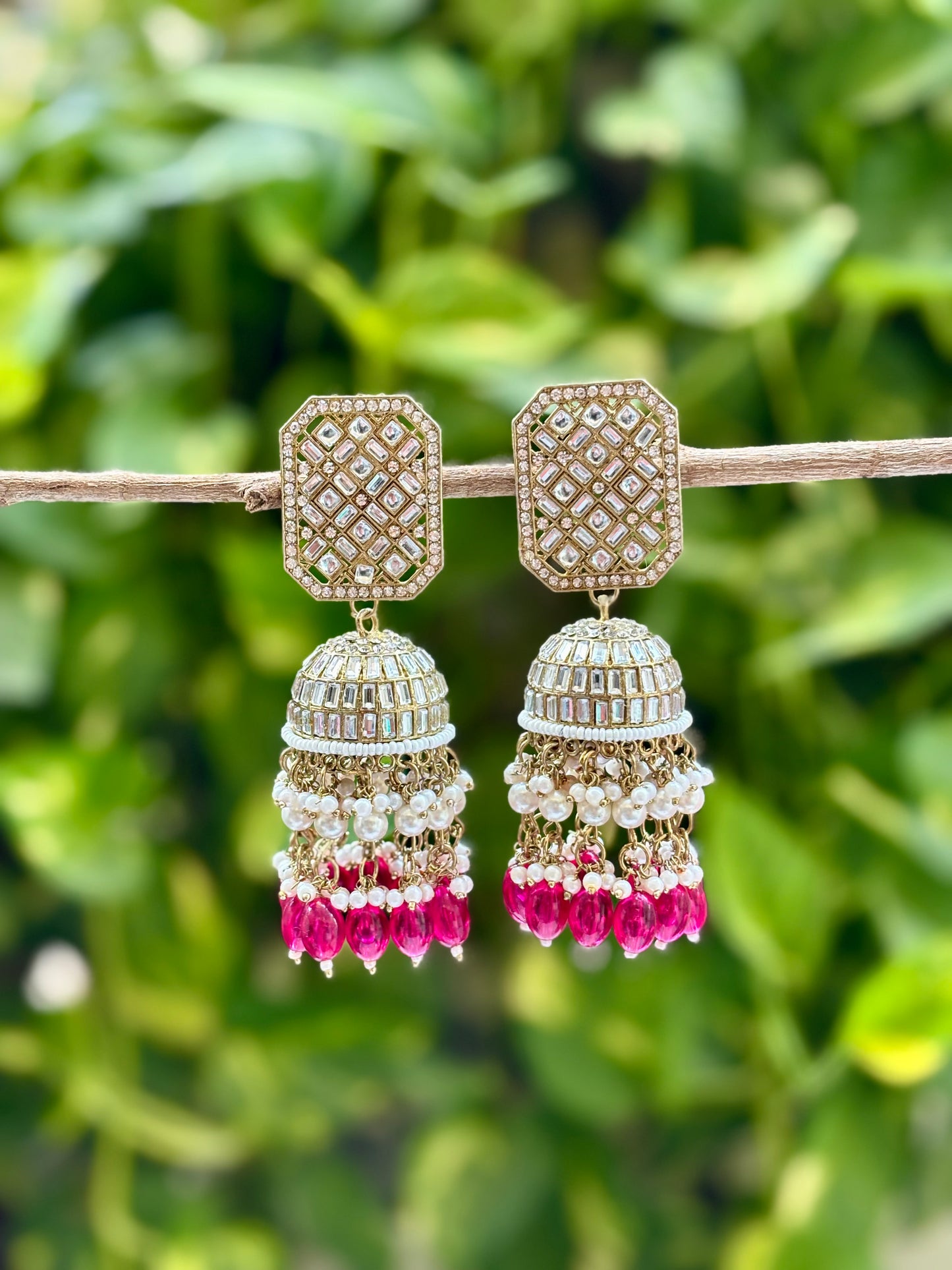 Ruby Sandya Jhumkis