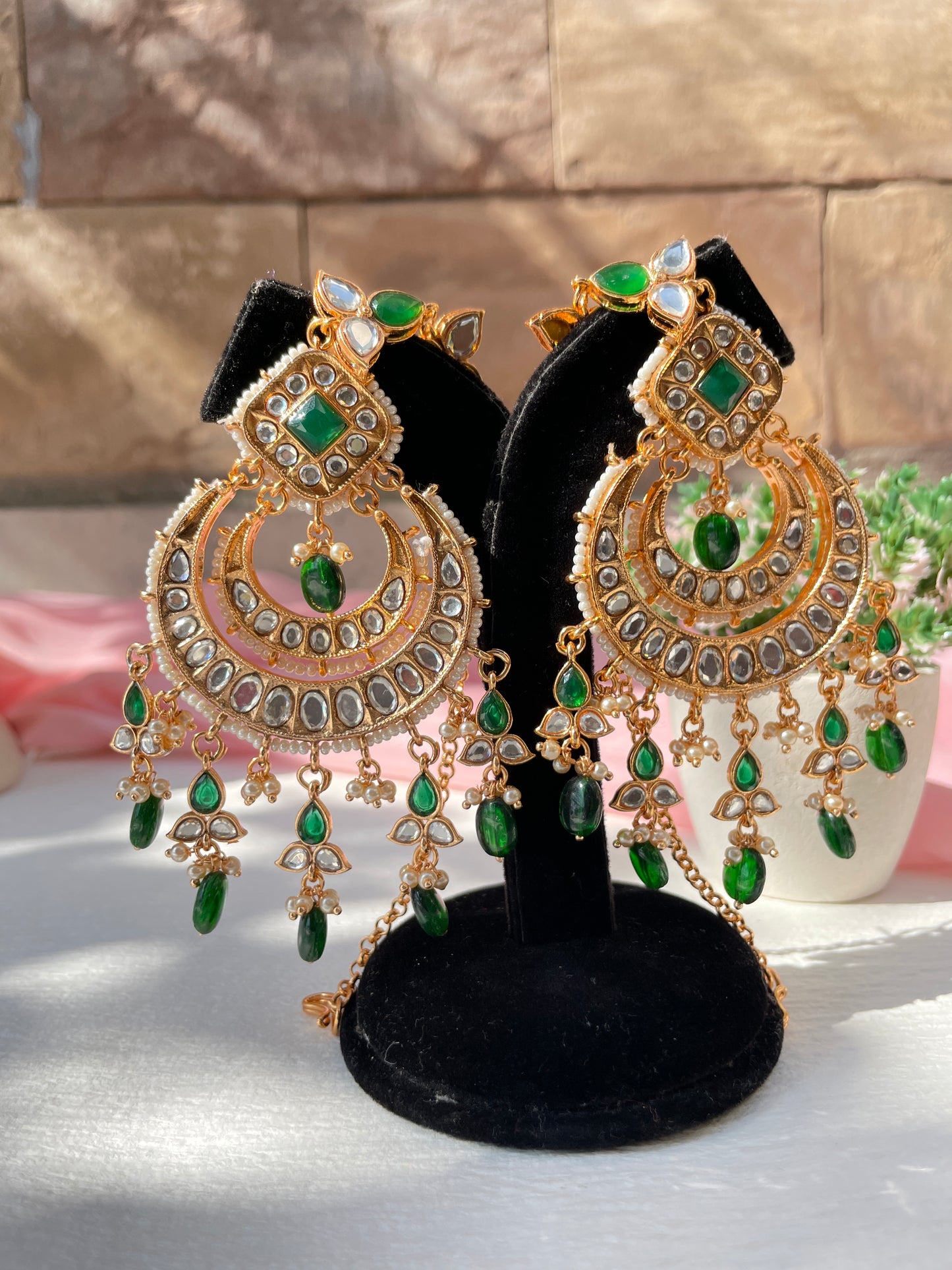 Emerald Green Parvati Complete Bridal Jewellery Set