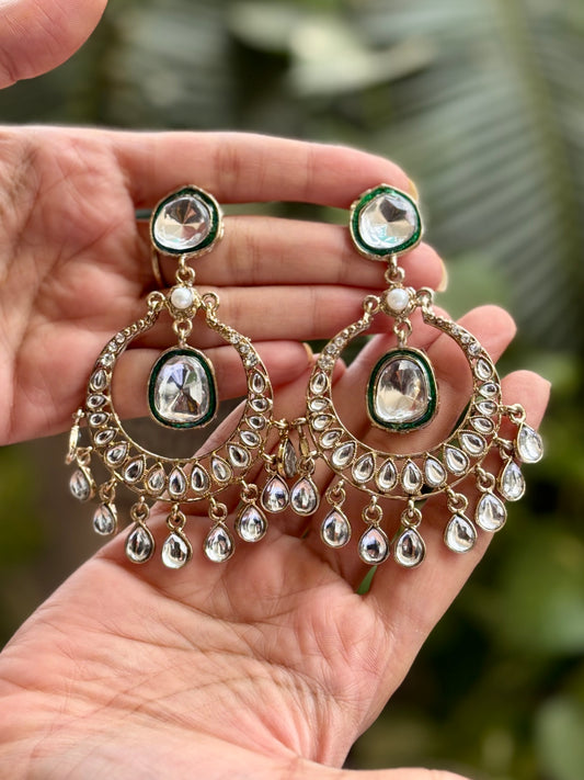 Antique Kundan Amana Danglers