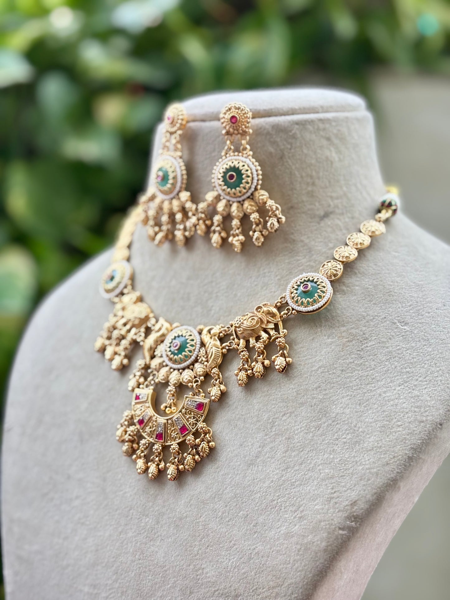 Multicolour Ambha Heritage Jewellery Set