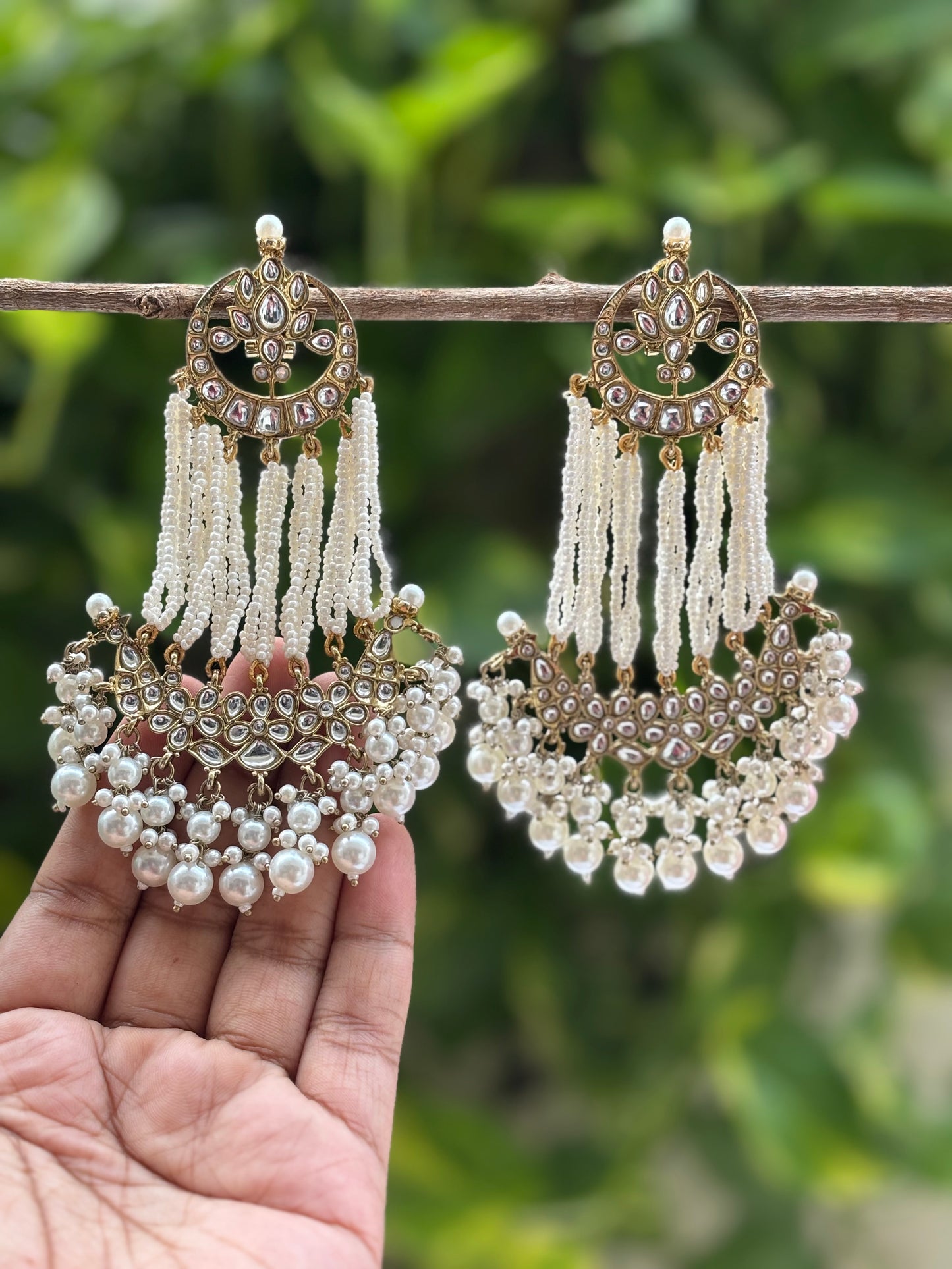 Antique Ivory Ziya Danglers