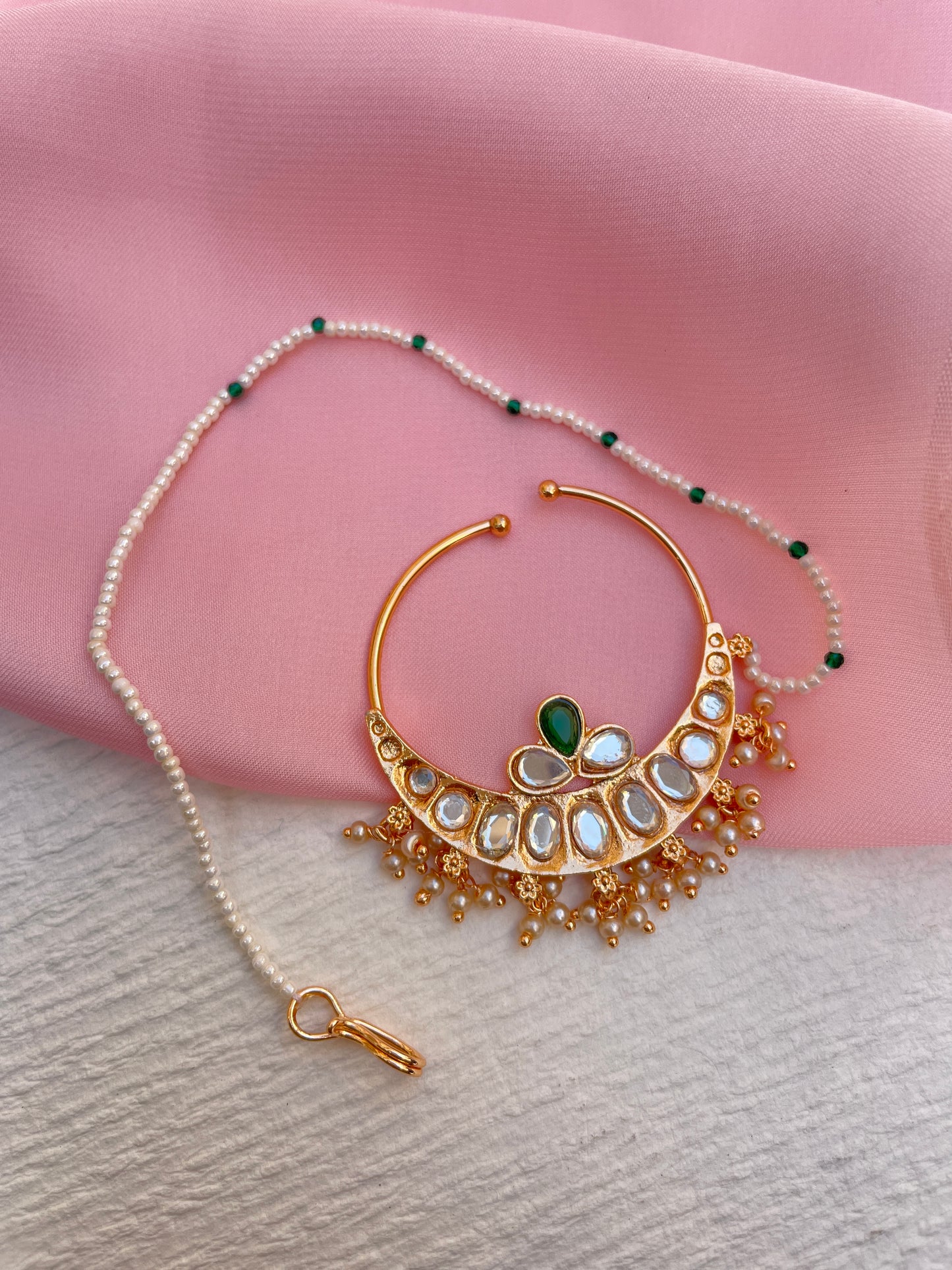Emerald Green Parvati Complete Bridal Jewellery Set