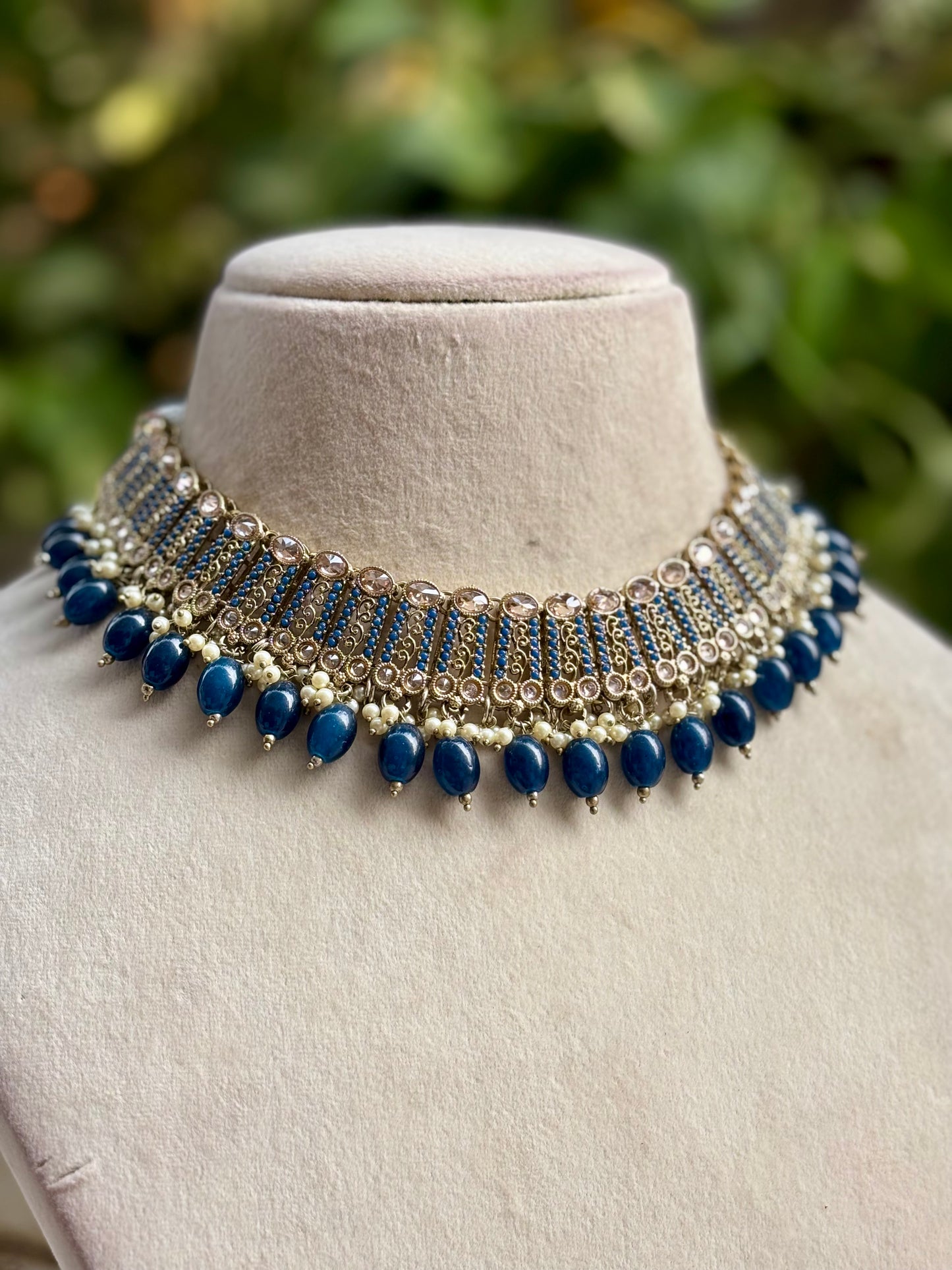 Antique Blue Sonyi Jewellery Set