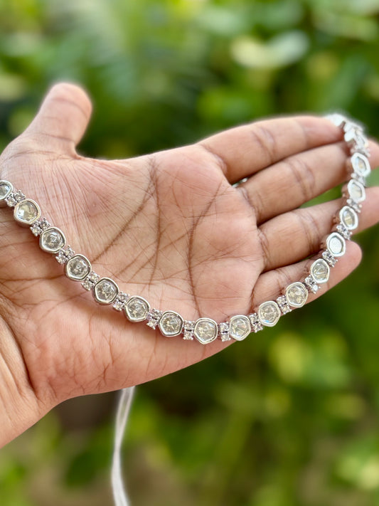 Niyara Silver Kundan Jewellery Set