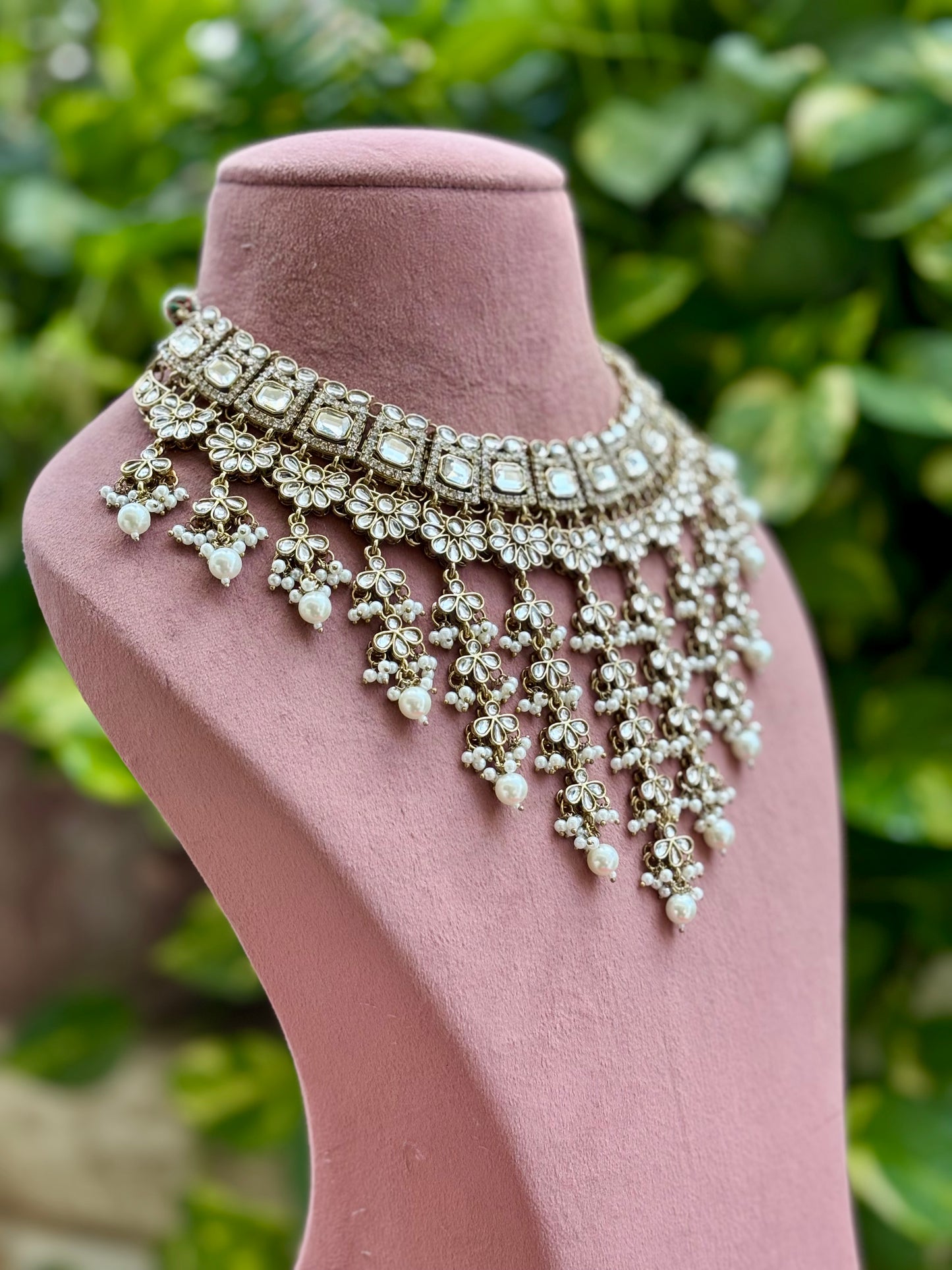 Ivory Zayana Kundan Bridal Jewellery Set