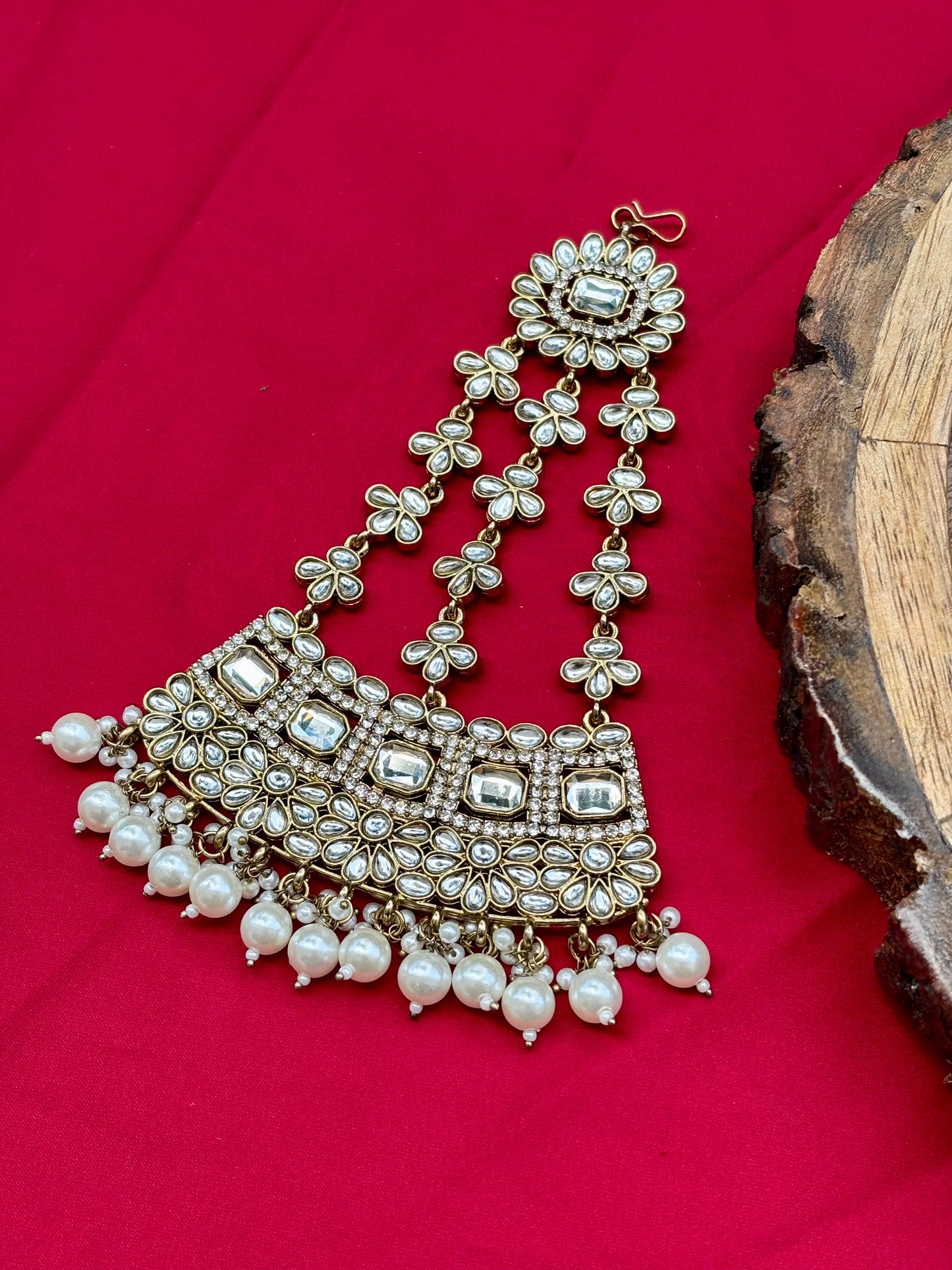 Ivory Zayana Kundan Bridal Jewellery Set