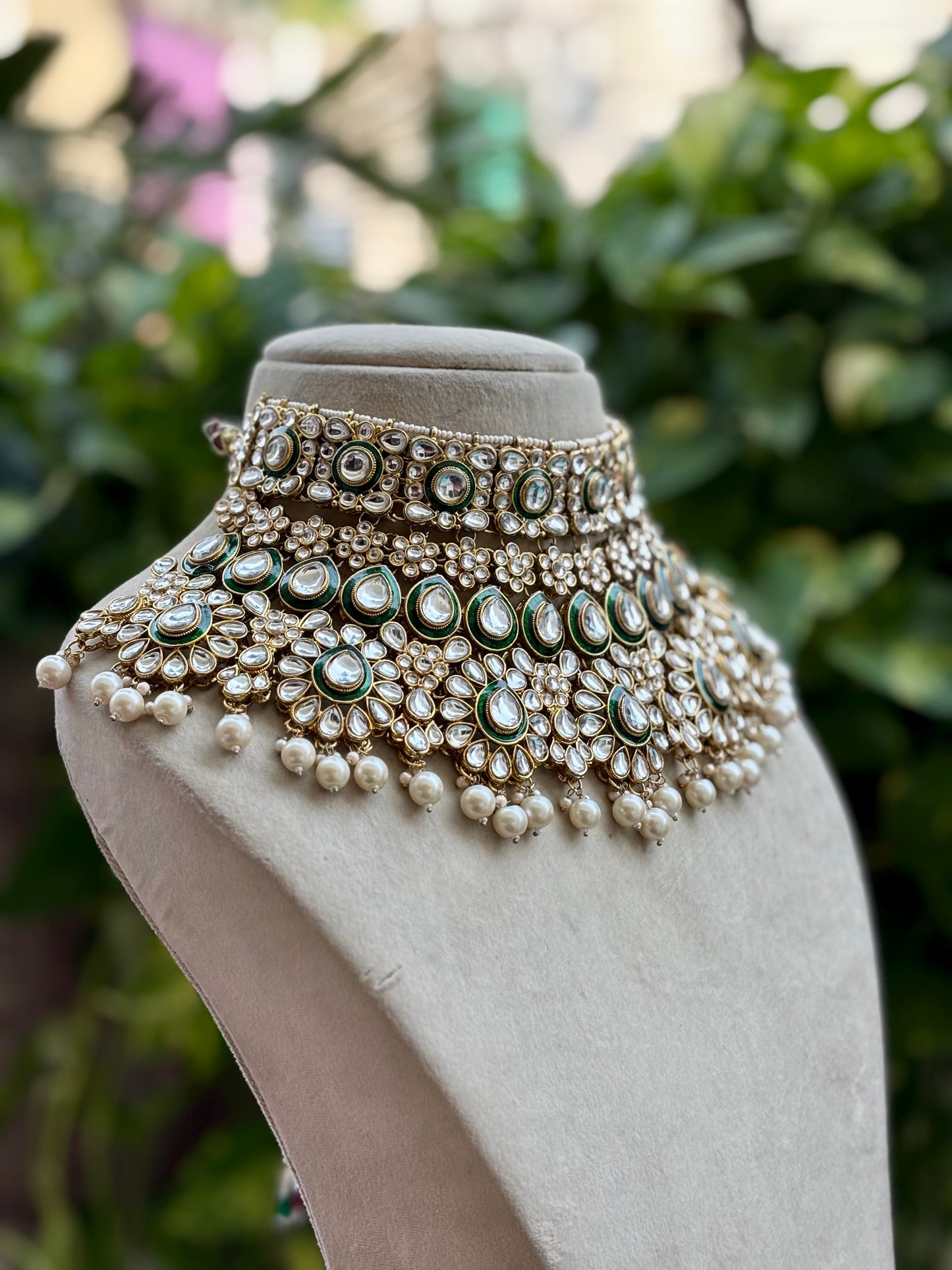 Ivory Amya Kundan Bridal Jewellery Set