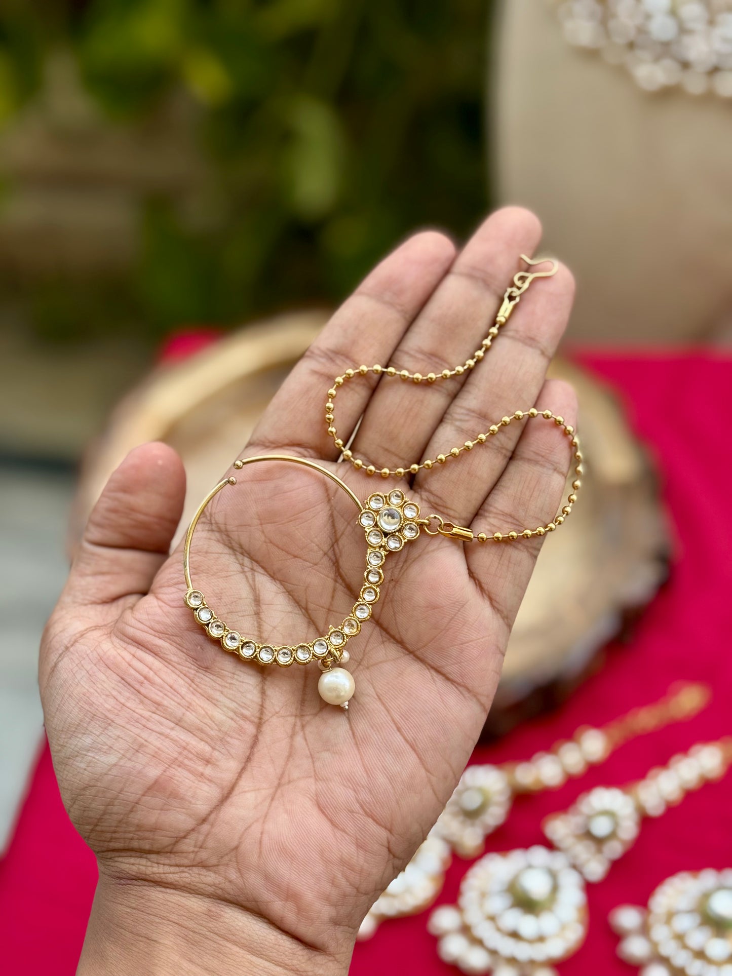 Ivory Amya Kundan Bridal Jewellery Set