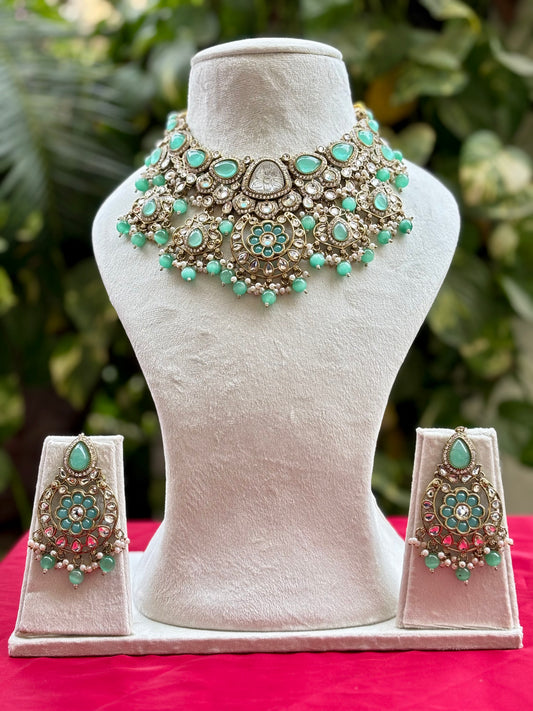 Mint Ashima Kundan Bridal Jewellery Set