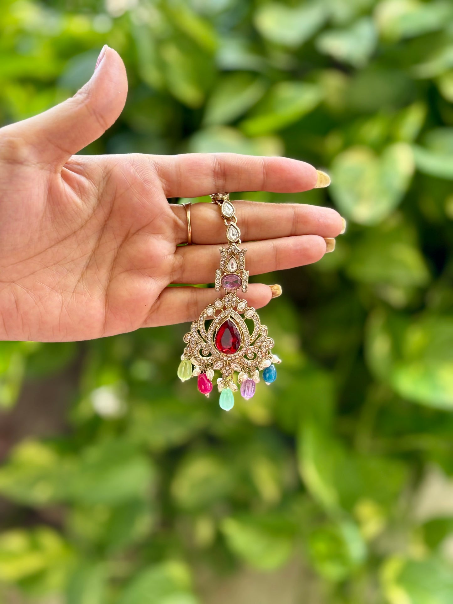 Multicolour Sia Kundan Jewellery Set