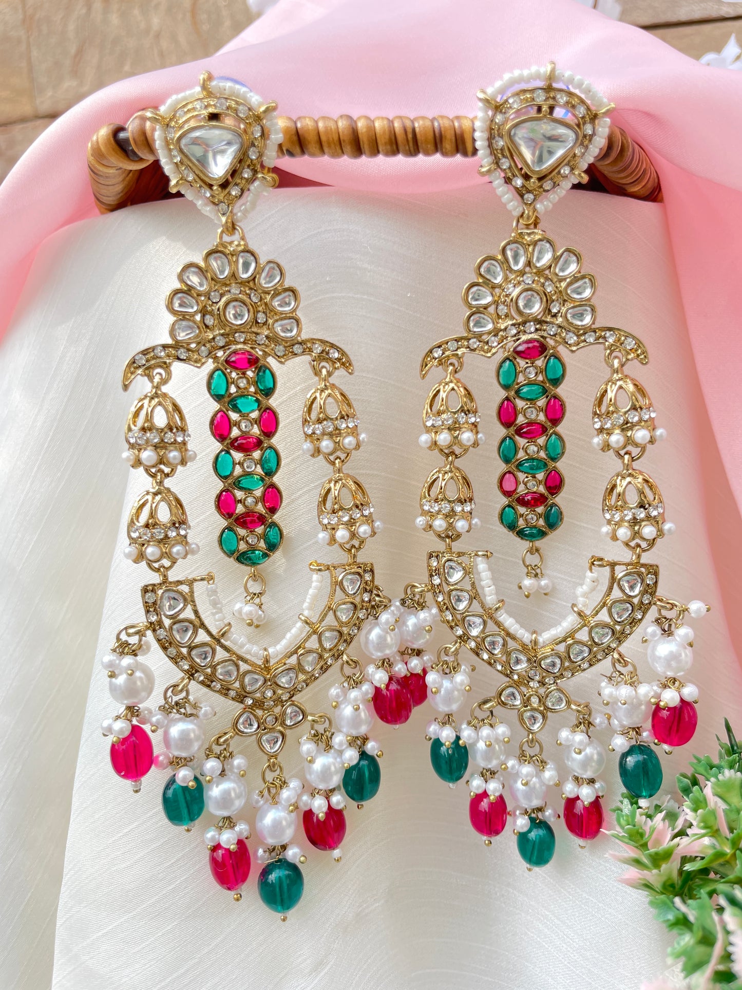 Ruby Green Moha Danglers