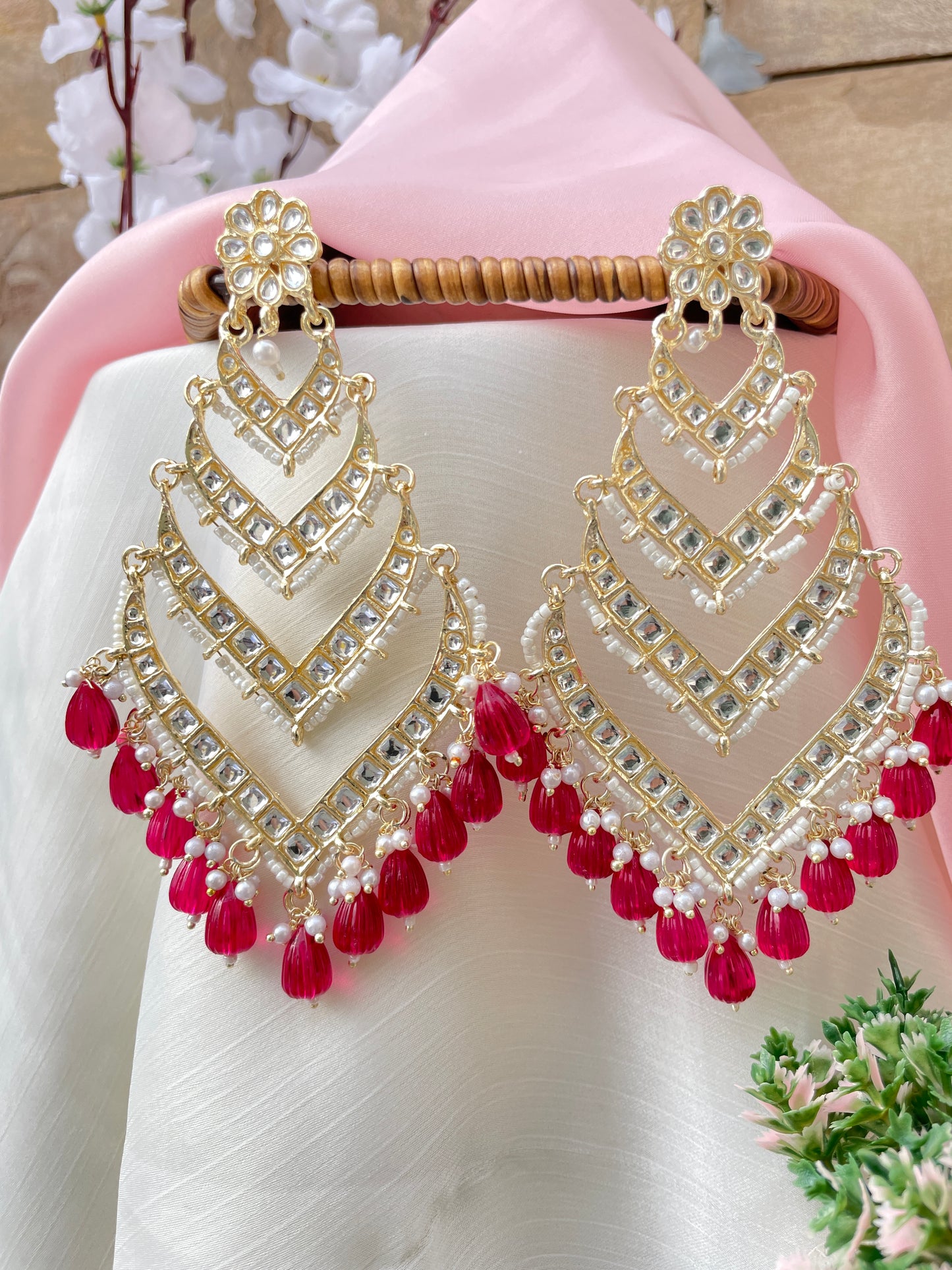 Ruby Palak Danglers