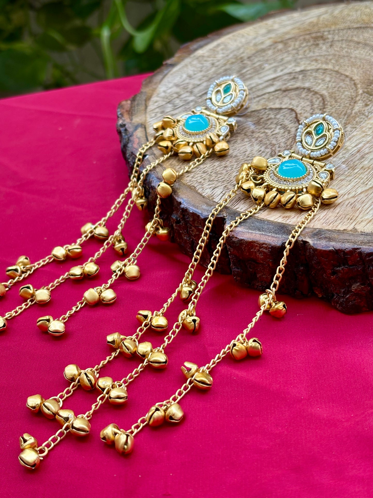 Turquoise Noor Kashmiri Earrings