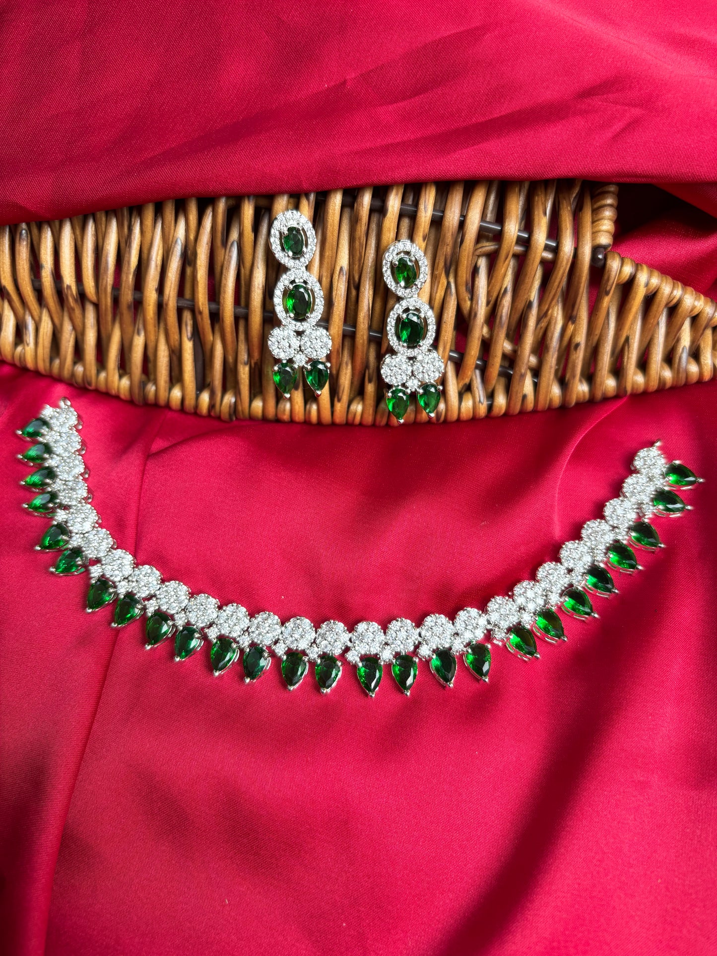 Emerald Aalia Zirconia Necklace