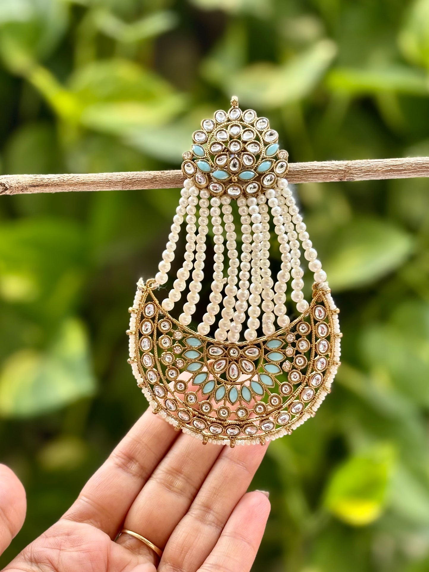 Antique Sky blue Maya Danglers