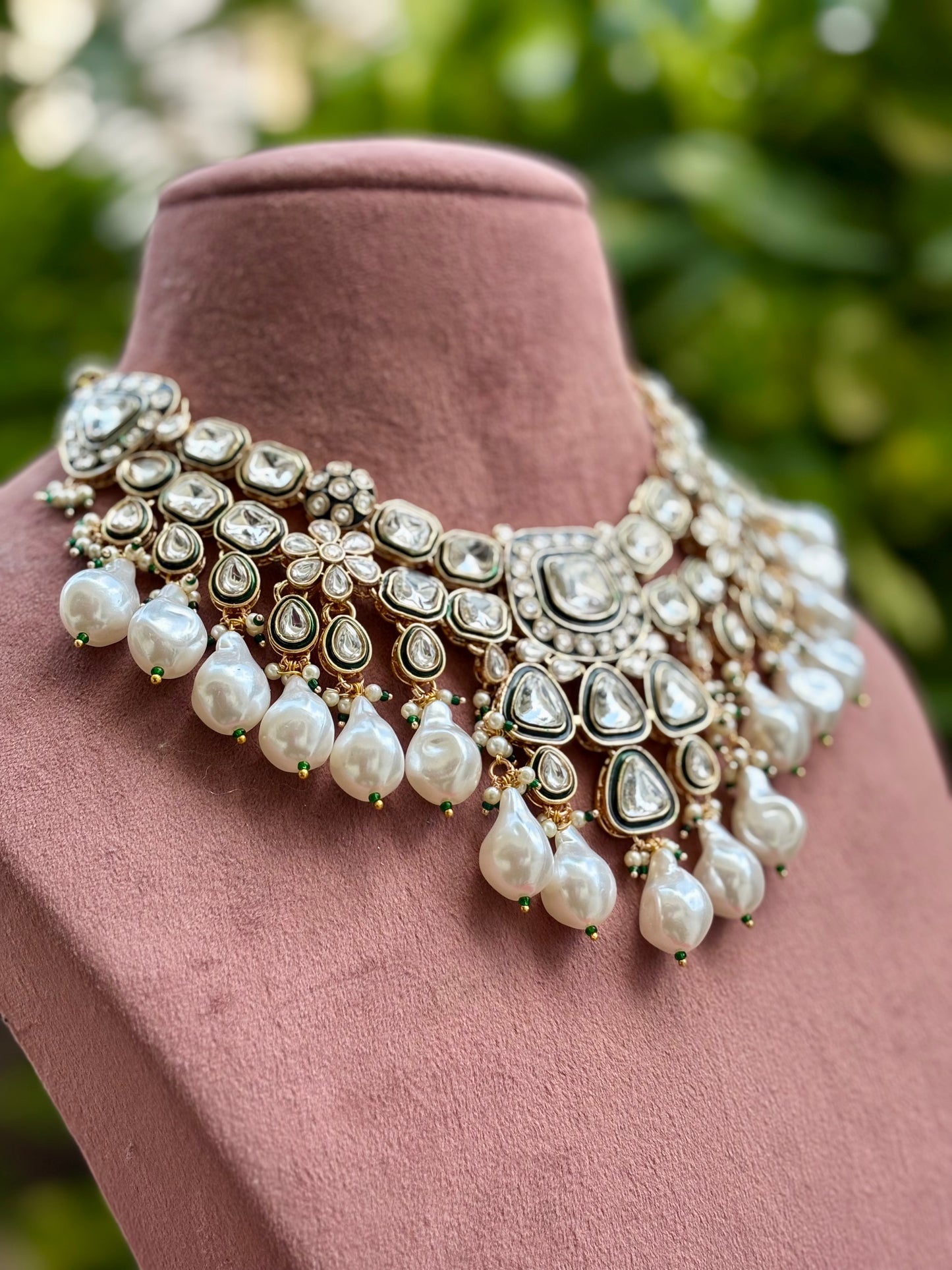 Ivory Pearl Kundan Jewellery Set