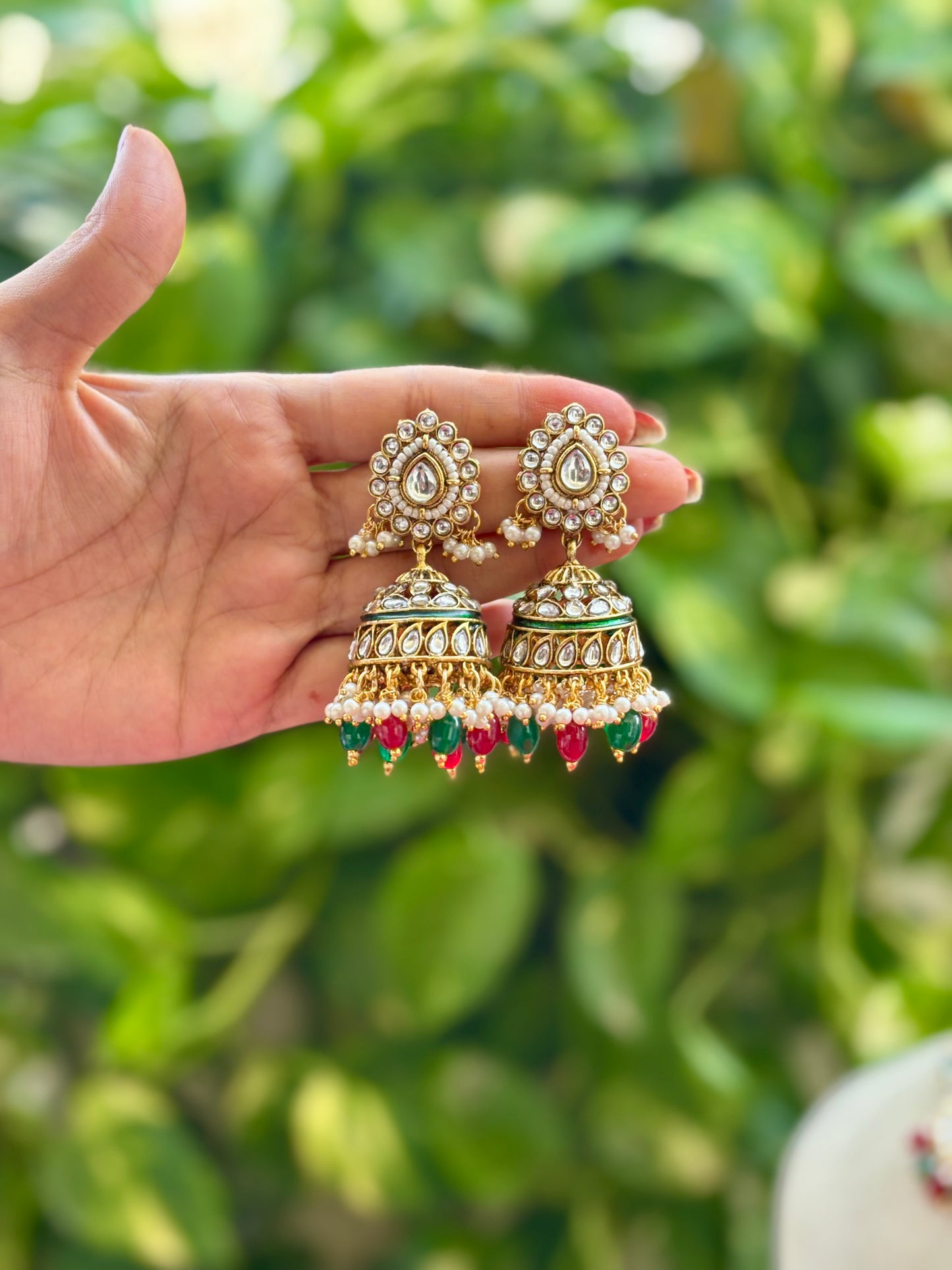 Multicolour Isha Kundan Bridal Jewellery Set