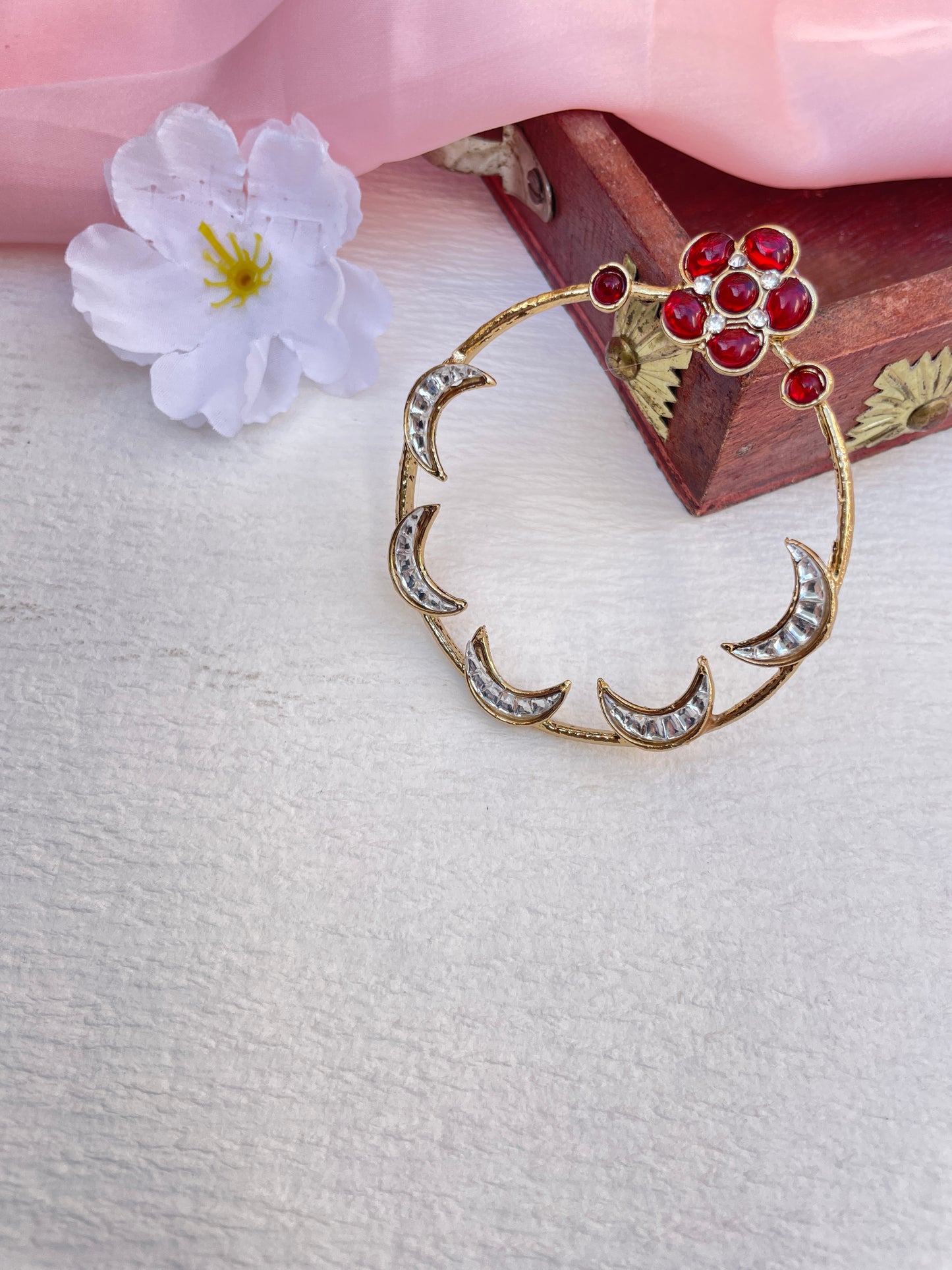 Ruby Geet Hoops Chandbalis