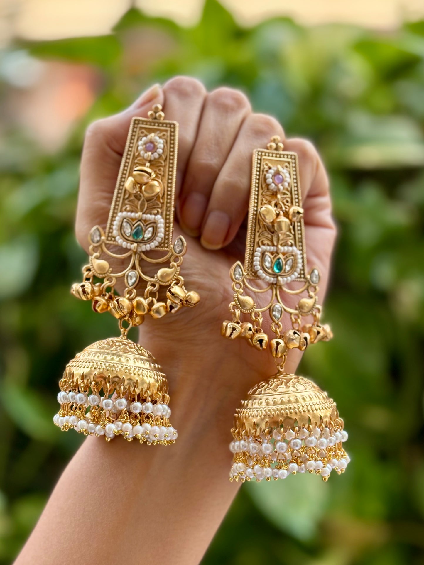 Multicolour Gulzar Kashmiri Earrings