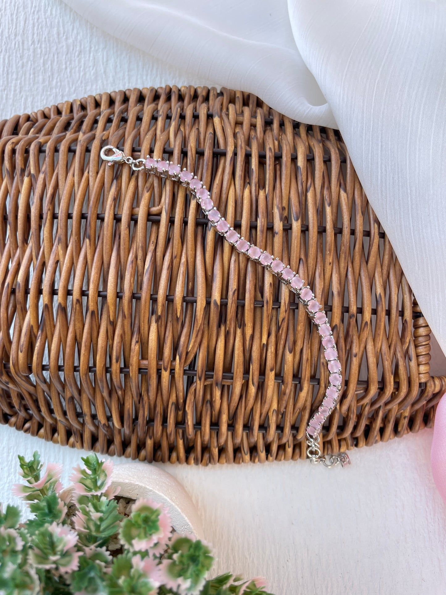 Pink Vani Zirconia Bracelet