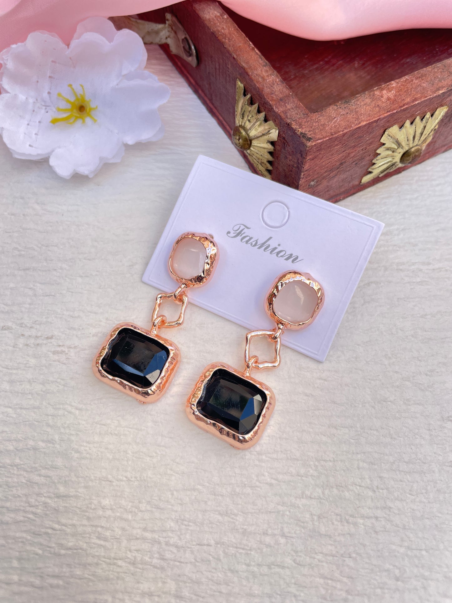 Black Div Earrings