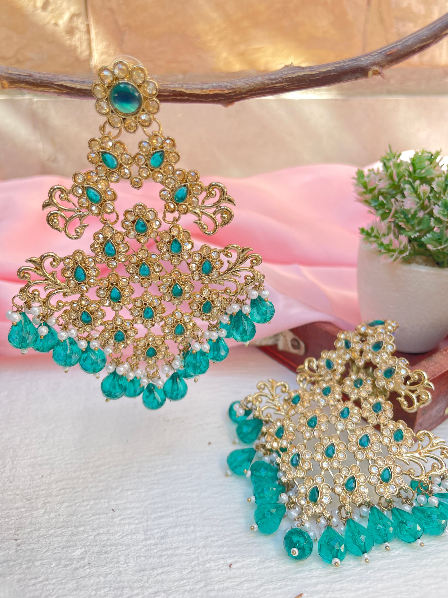 Turquoise Amba Danglers