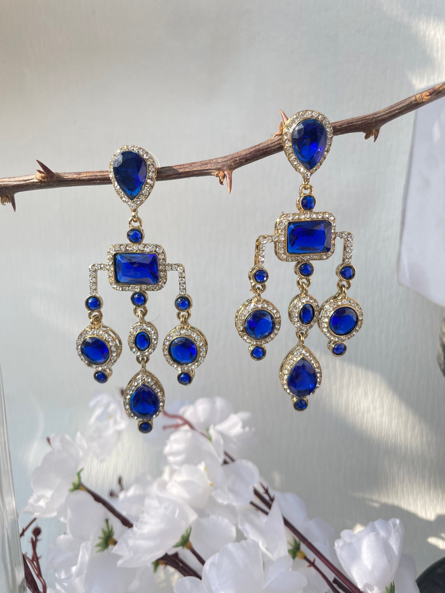 Blue Deepika Danglers