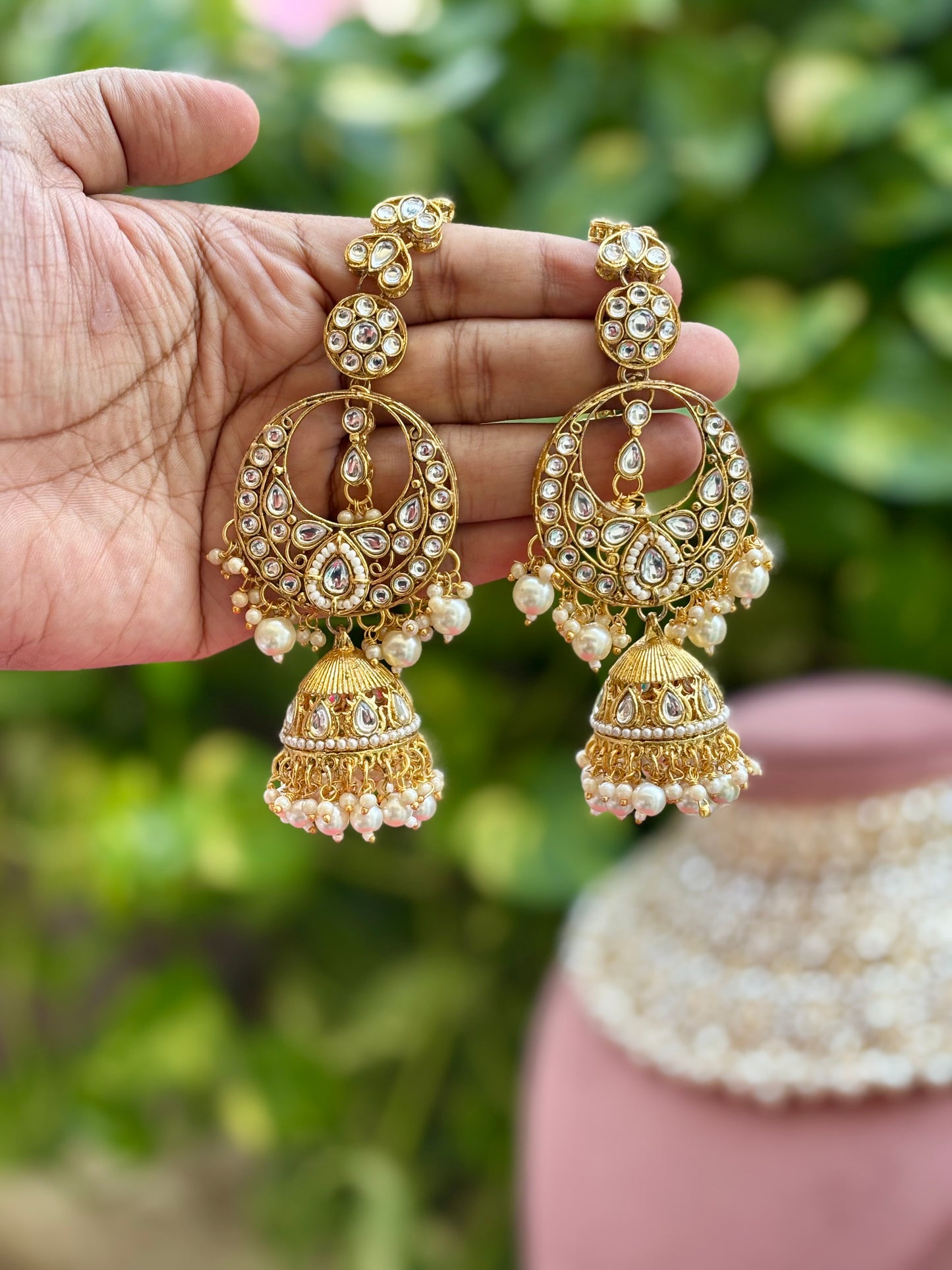 Ivory Naira Kundan Bridal Jewellery Set