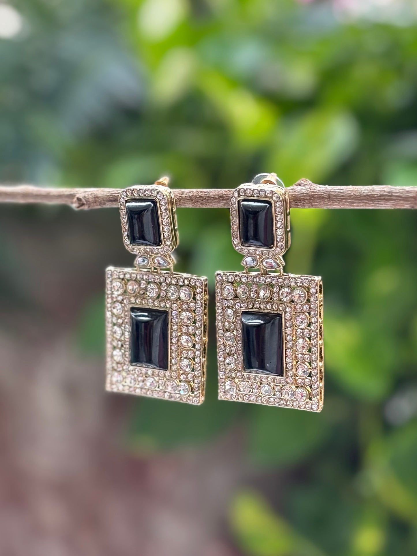Black Advika Earings