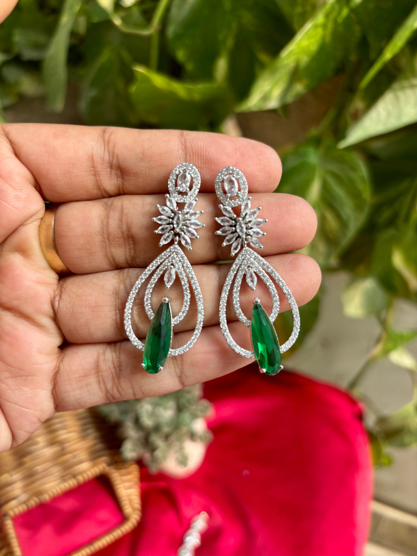 Emerald Reemi Zirconia Jewellery Set