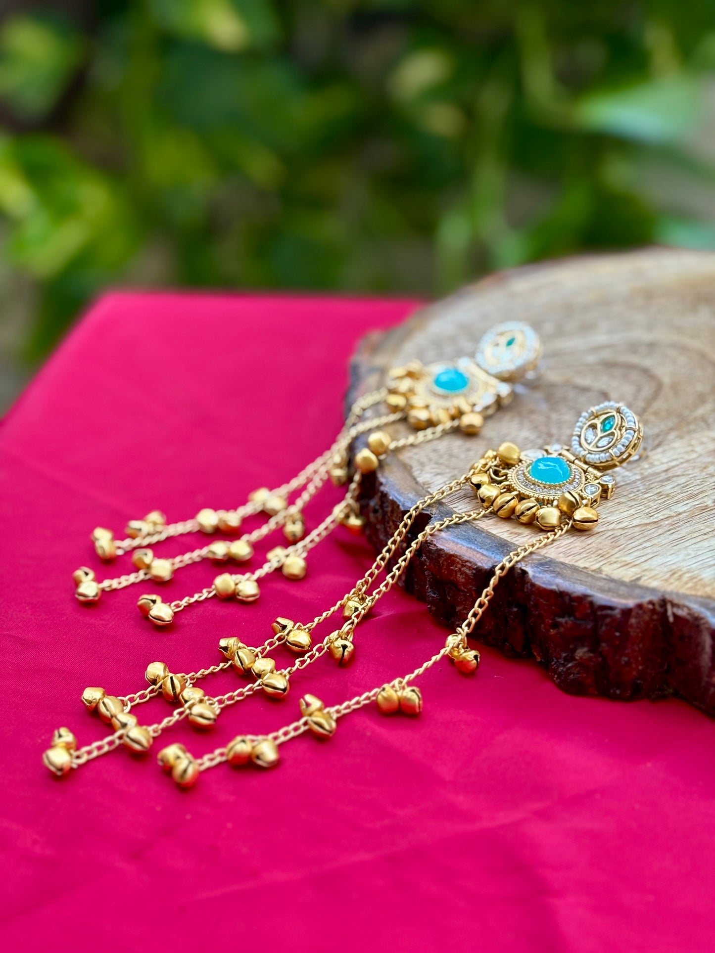 Turquoise Noor Kashmiri Earrings